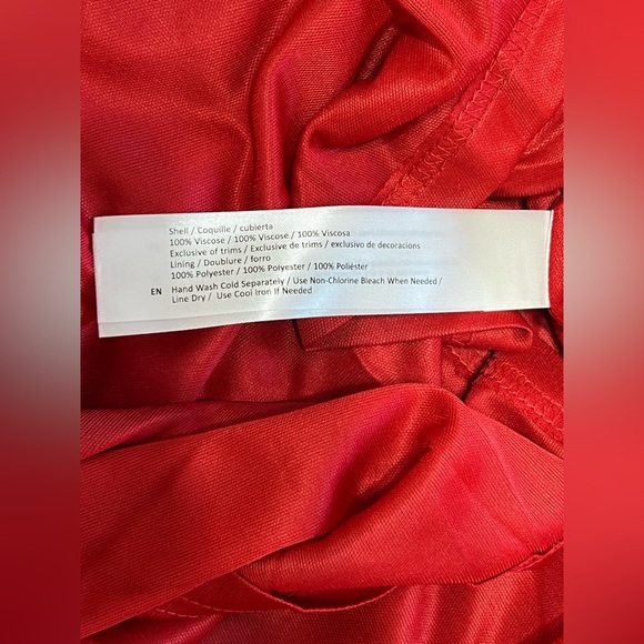 Band Of The Free JOSETTE RED PUFF SLEEVE MINI DRESS Size Medium - Picture 9 of 10